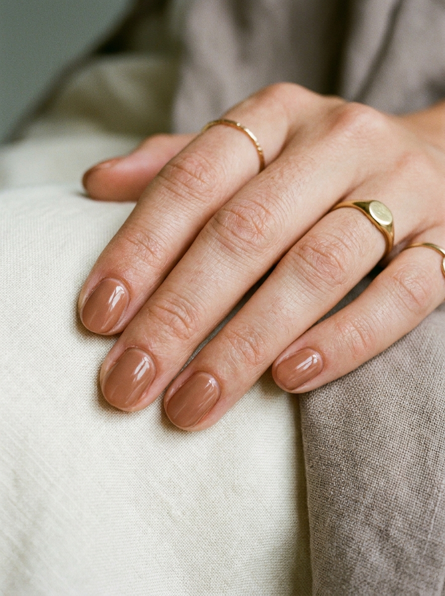 Brown Nude Nägel als Nude Nägel Inspiration 2026